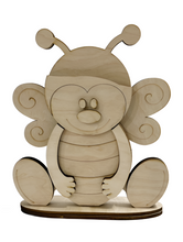 Happy Bee Standing Shelf Sitter with Interchangeable Seasonal Hats
