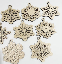 Set of 10 Double Layered Snowflake Ornaments