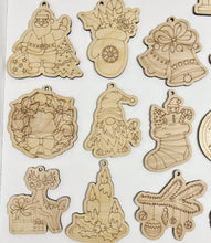 Scored Single Layer Fancy Christmas Ornaments Set of 20 Paint Yourself