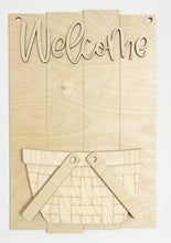 Interchangeable Bases and Door Hangers for Seasonal Basket Inserts and Add Ons