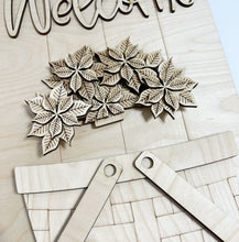 Interchangeable Bases and Door Hangers for Seasonal Basket Inserts and Add Ons