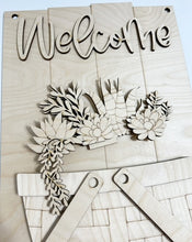 Interchangeable Bases and Door Hangers for Seasonal Basket Inserts and Add Ons