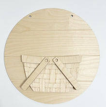 Interchangeable Bases and Door Hangers for Seasonal Basket Inserts and Add Ons