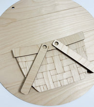 Interchangeable Bases and Door Hangers for Seasonal Basket Inserts and Add Ons