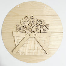 Interchangeable Bases and Door Hangers for Seasonal Basket Inserts and Add Ons