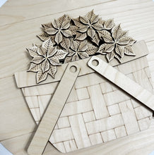 Interchangeable Bases and Door Hangers for Seasonal Basket Inserts and Add Ons