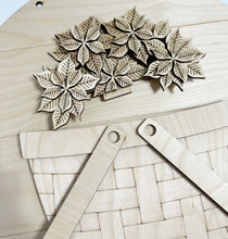 Interchangeable Bases and Door Hangers for Seasonal Basket Inserts and Add Ons