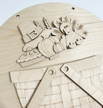 Interchangeable Bases and Door Hangers for Seasonal Basket Inserts and Add Ons