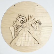 Interchangeable Bases and Door Hangers for Seasonal Basket Inserts and Add Ons