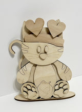 Kitty Cat Standing Shelf Sitter with Interchangeable Seasonal Hats