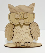 Owl Standing Shelf Sitter with Interchangeable Seasonal Hats