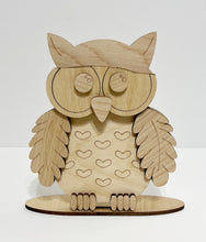 Owl Standing Shelf Sitter with Interchangeable Seasonal Hats