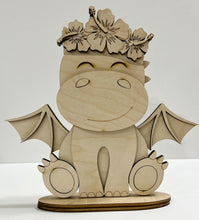 Happy Dragon Standing Shelf Sitter with Interchangeable Seasonal Hats