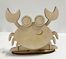 Sandy Crab Standing Shelf Sitter with Interchangeable Seasonal Hats
