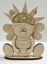 Happy Bee Standing Shelf Sitter with Interchangeable Seasonal Hats