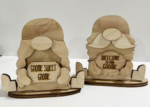 Mr. & Mrs. Gnome Standing Shelf Sitter with Interchangeable Seasonal Hats