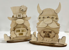 Mr. & Mrs. Gnome Standing Shelf Sitter with Interchangeable Seasonal Hats