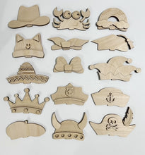 Interchangeable Seasonal Hats for Standing Shelf Sitters Set 2