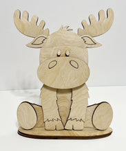 Moose Standing Shelf Sitter with Interchangeable Seasonal Hats