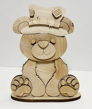 Cute Bear Standing Shelf Sitter with Interchangeable Seasonal Hats