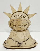 Peaceful Sloth Standing Shelf Sitter with Interchangeable Seasonal Hats