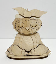 Peaceful Sloth Standing Shelf Sitter with Interchangeable Seasonal Hats