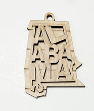 State Name Cutout Ornament