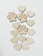 Grandkids Tree with Hearts and Pawprints Round Doorhanger