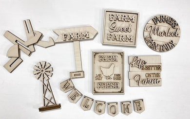 Farm Sweet Farm Tiered Tray Set