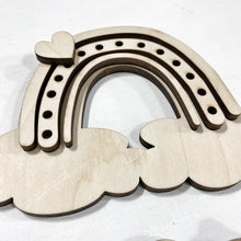 Rainbow Tiered Tray Set