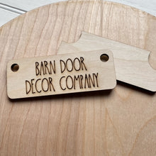 Customizable Wood 2 Piece Door Hanger