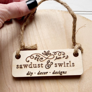 Customizable Wood 2 Piece Door Hanger