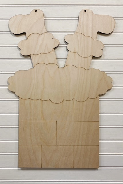 Chimney with Upside Down Santa Boots Blank