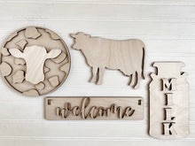 Interchangeable Inserts with Banners for Wagons and Raised Shelf Sitter