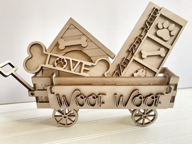 Interchangeable Inserts with Banners for Wagons and Raised Shelf Sitter