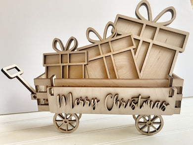 Interchangeable Wagon with Seasonal Banner and Inserts