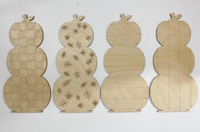 Patterned Double Layer Pumpkin Trio Stack