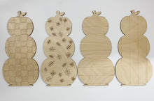 Patterned Double Layer Pumpkin Trio Stack