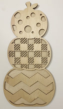 Patterned Double Layer Pumpkin Trio Stack