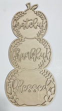 Patterned Double Layer Pumpkin Trio Stack