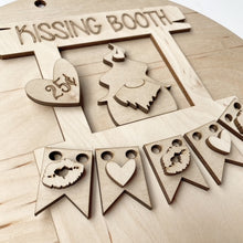 Kissing Booth Gnome Valentine's Day Round Doorhanger