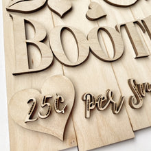 Cupid's Kissing Booth 25 cents per Smooch Rectangle Doorhanger / Sign