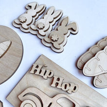 Happy Easter Hip Hop Bunnies Easter Tiered Tray Set