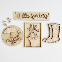 Interchangeable Inserts with Banners for Wagons and Raised Shelf Sitter