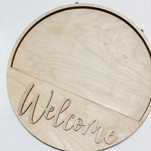 Interchangeable Welcome Round Doorhanger and Inserts