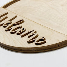 Interchangeable Welcome Round Doorhanger and Inserts
