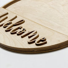 Interchangeable Welcome Round Doorhanger and Inserts