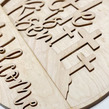 Interchangeable Welcome Round Doorhanger and Inserts