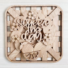 Woven Basket Base with Interchangeable Seasonal Wreath Options