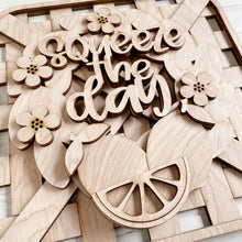 Woven Basket Base with Interchangeable Seasonal Wreath Options
